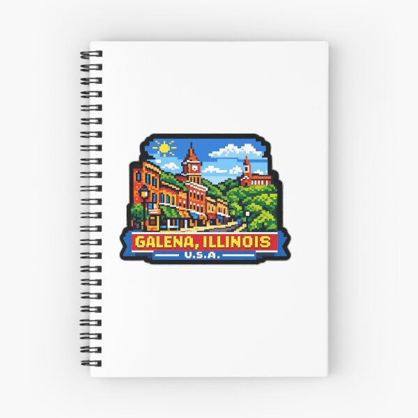 Item preview, Galena Illinois Pixel Sticker Souvenir Summer Edition designed and sold by Imaginarium of Chaos falcon88 .