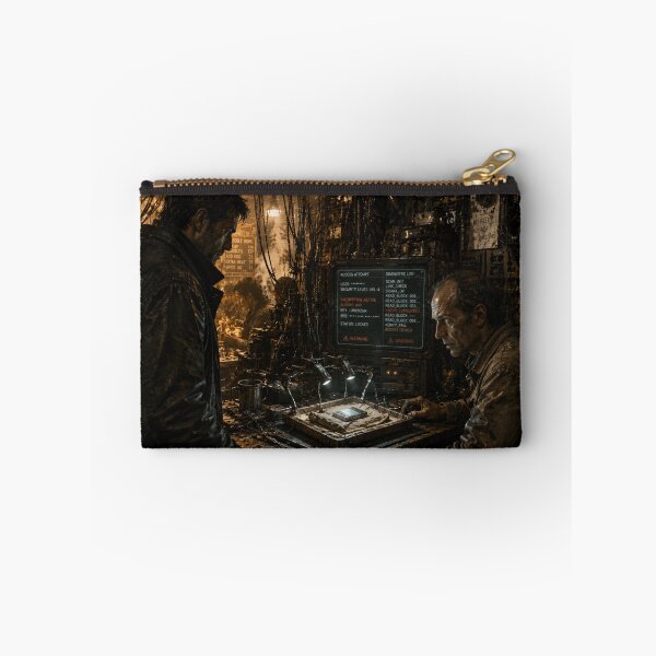 Item preview, Cyberpunk Electronics Repair Shop | Sci-Fi Data Shard Detective Art designed and sold by Element Horizon Studio.