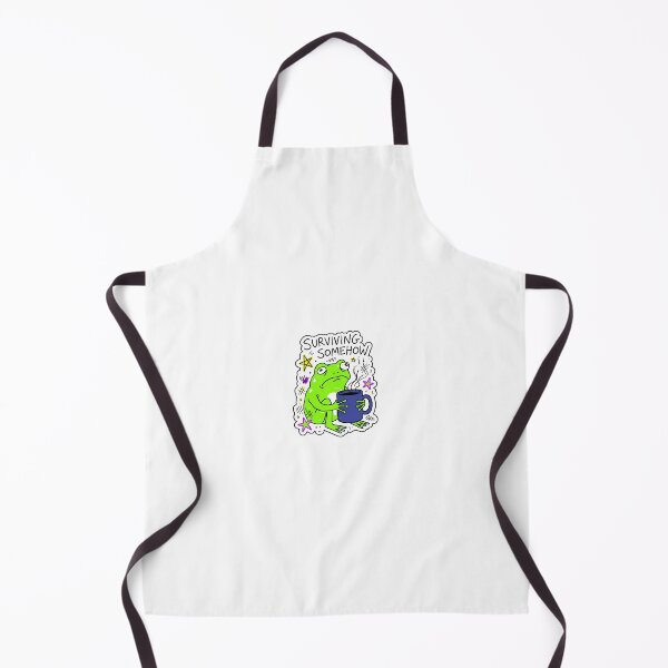 Item preview, Surviving Somehow Funny Frog Coffee Sticker designed and sold by UrbanVoid Studio.