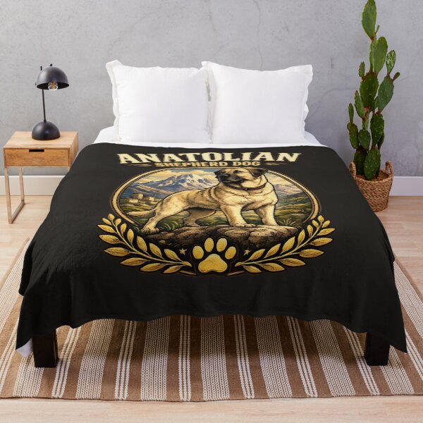 Item preview, Anatolian Shepherd Dog Heritage Landscape Vintage Illustration designed and sold by blankTeeShirt.