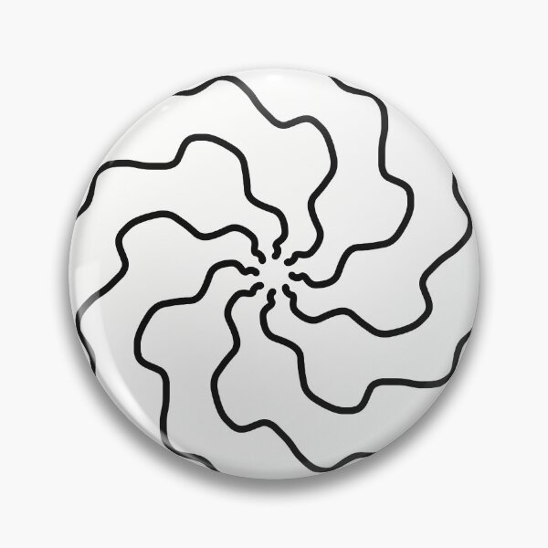 Item preview, Minimalist Black and White Groovy Swirl Mandala Art designed and sold by Ailiida.