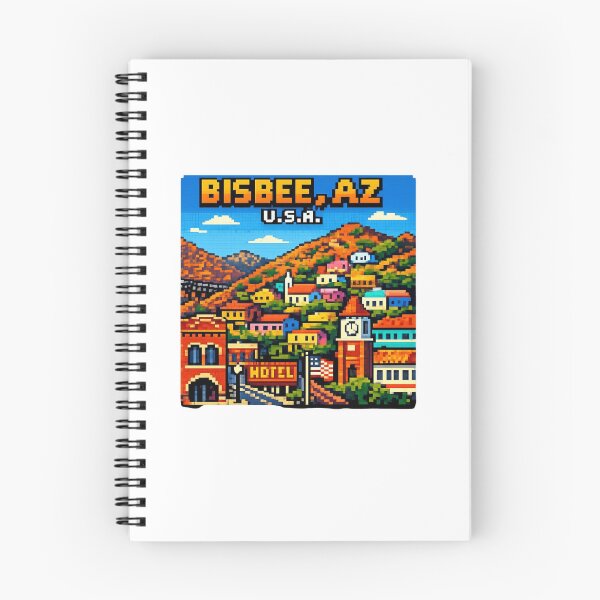 Item preview, Bisbee Arizona Pixel Sticker Souvenir Summer Edition designed and sold by Imaginarium of Chaos falcon88 .