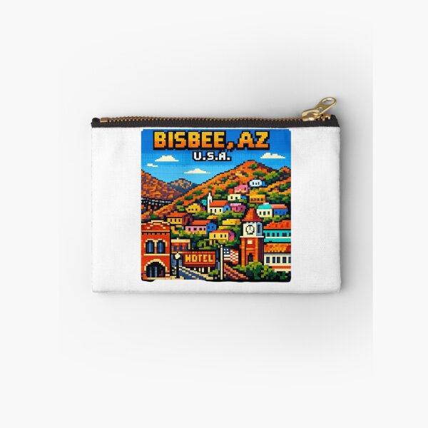 Item preview, Bisbee Arizona Pixel Sticker designed and sold by Imaginarium of Chaos falcon88 .