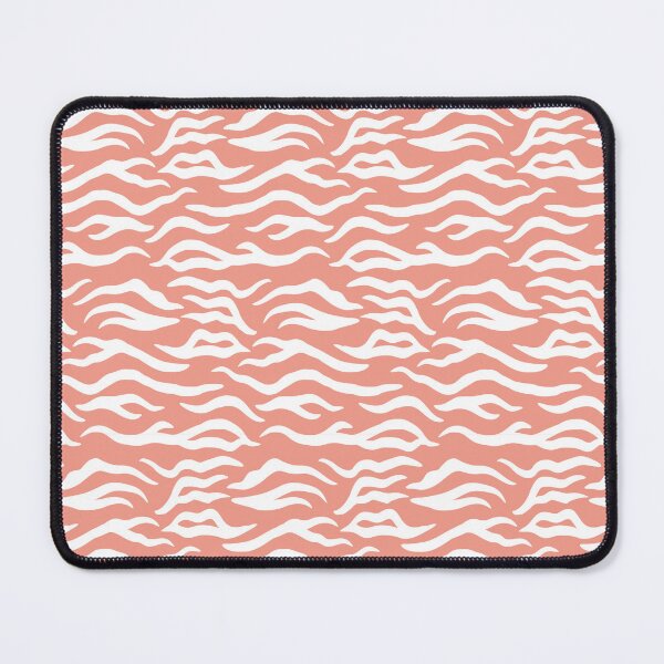 Item preview, Coral and White tiger print designed and sold by pattern-archive.