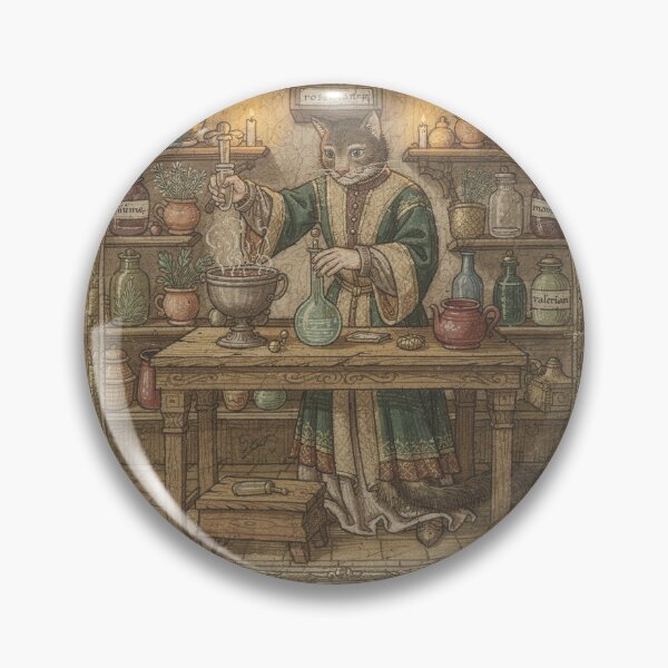 Item preview, Medieval Cat Apothecary designed and sold by PictorialWhimsy.