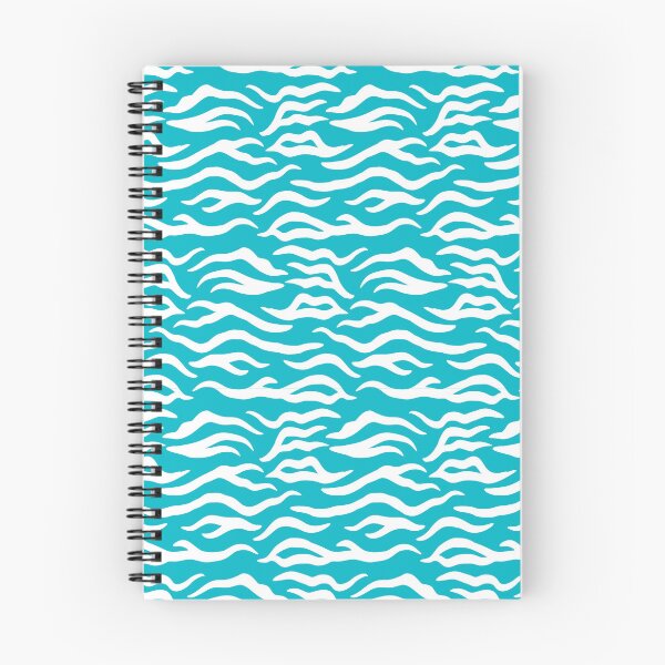 Item preview, Cyan and White tiger print designed and sold by pattern-archive.
