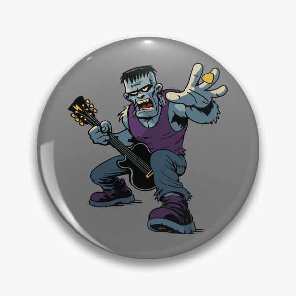 Item preview, Frankenstein's Monster Rocking Out designed and sold by RetroFearFinds.