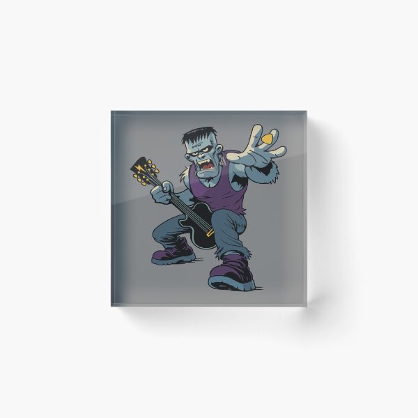 Item preview, Frankenstein's Monster Rocking Out designed and sold by RetroFearFinds.