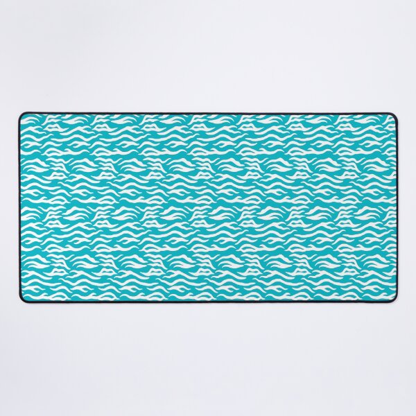 Item preview, Cyan and White tiger print designed and sold by pattern-archive.