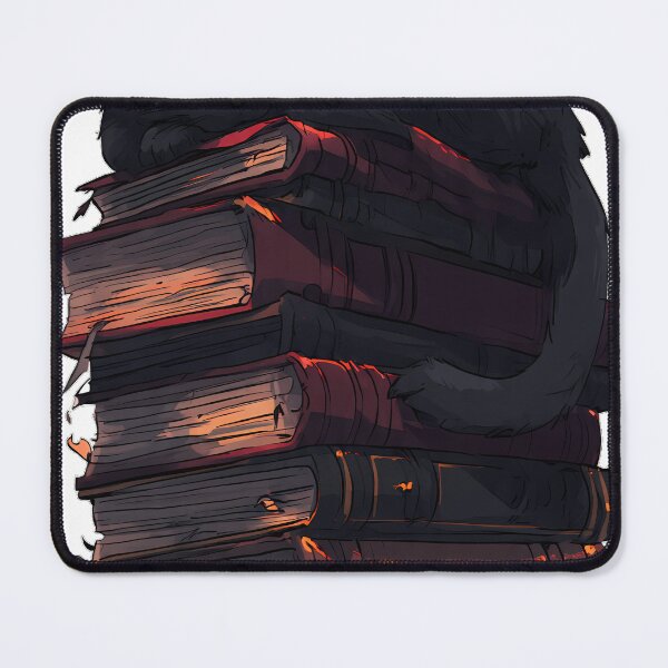 Item preview, Gothic Bookworm Black Cat designed and sold by IllumeInk.