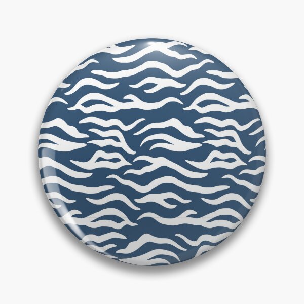 Item preview, Denim and White tiger print designed and sold by pattern-archive.