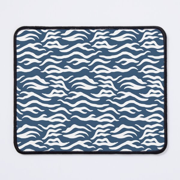 Item preview, Denim and White tiger print designed and sold by pattern-archive.