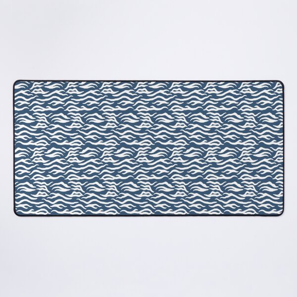 Item preview, Denim and White tiger print designed and sold by pattern-archive.