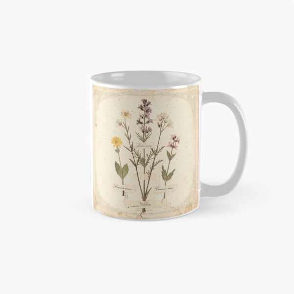 Item preview, Antique Pressed-Wildflower Herbarium Plate designed and sold by PictorialWhimsy.