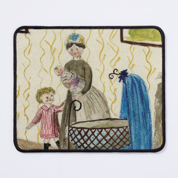 Item preview, Nursemaid puts baby to bed in Victorian England designed and sold by TerryKerrImages.