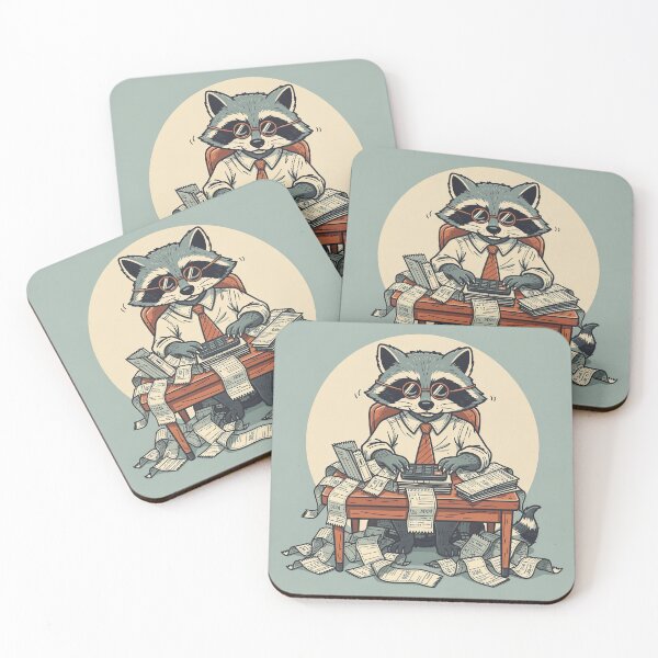 Item preview, Raccoon Tax Consultant designed and sold by PictorialWhimsy.