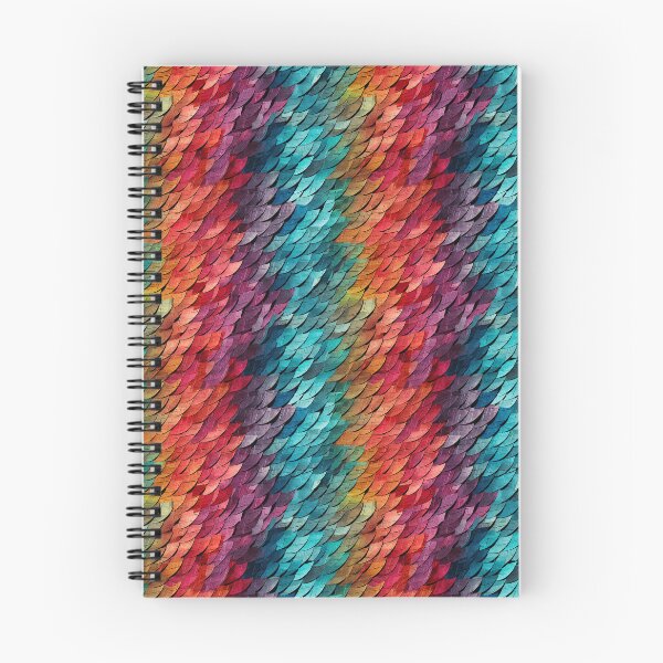 Item preview, Rainbow Paper Scale Shingles Seamless Photo Texture designed and sold by DigitaICraft.