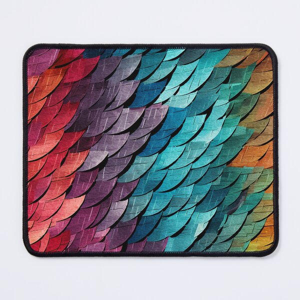Item preview, Rainbow Paper Scale Shingles Seamless Photo Texture designed and sold by DigitaICraft.