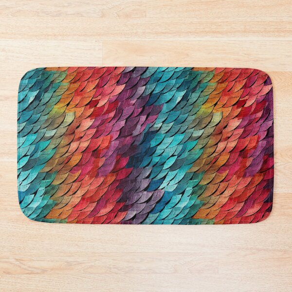 Item preview, Rainbow Paper Scale Shingles Seamless Photo Texture designed and sold by DigitaICraft.