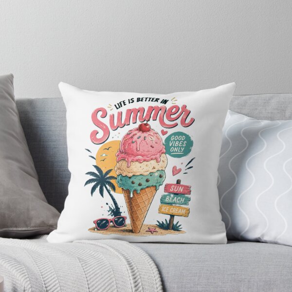 Item preview, Life Is Better In Summer Ice Cream Beach designed and sold by VNDL Gear.