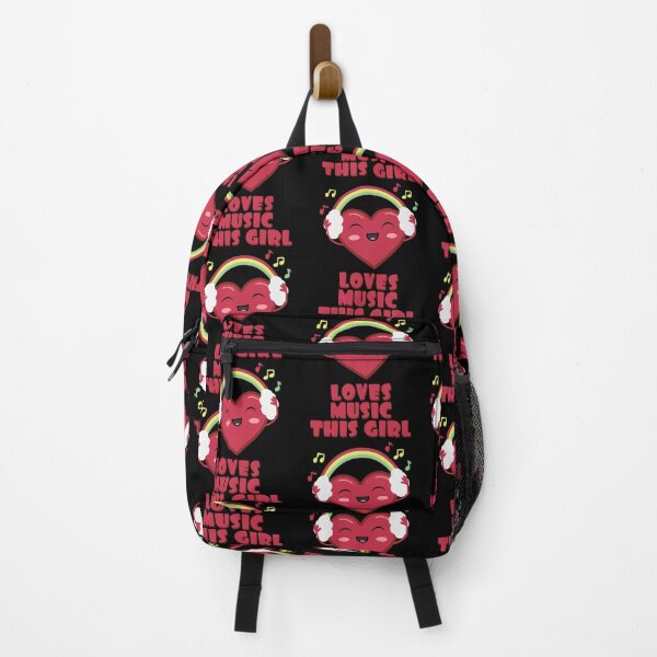 Item preview, This Girl Loves Music Cute Heart Headphones designed and sold by marke770.