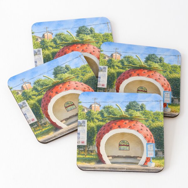 Item preview, Strawberry Bus Stop designed and sold by HOMETOWN86.