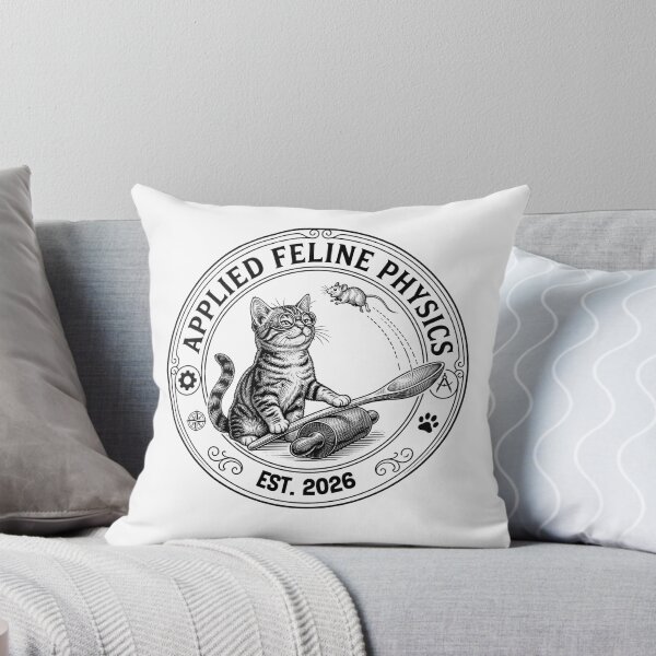 Item preview, Funny Physics Cat Scientist Meme designed and sold by Wild Pixel Studio.