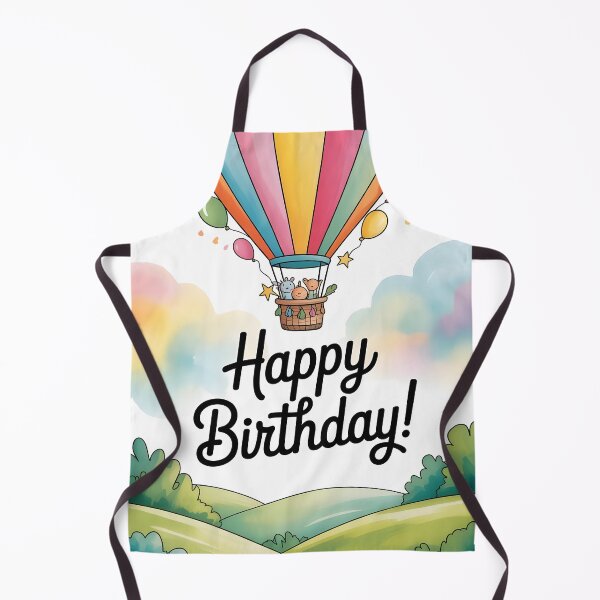 Item preview, Hot Air Balloon Happy Birthday designed and sold by Clockwork and Bloom.