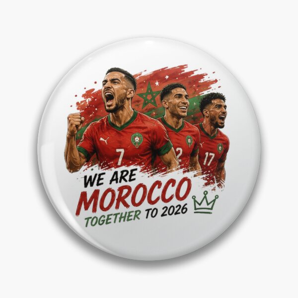 Item preview, We Are Morocco Together to 2026 designed and sold by Pixanova.