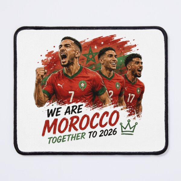 Item preview, We Are Morocco Together to 2026 designed and sold by Pixanova.