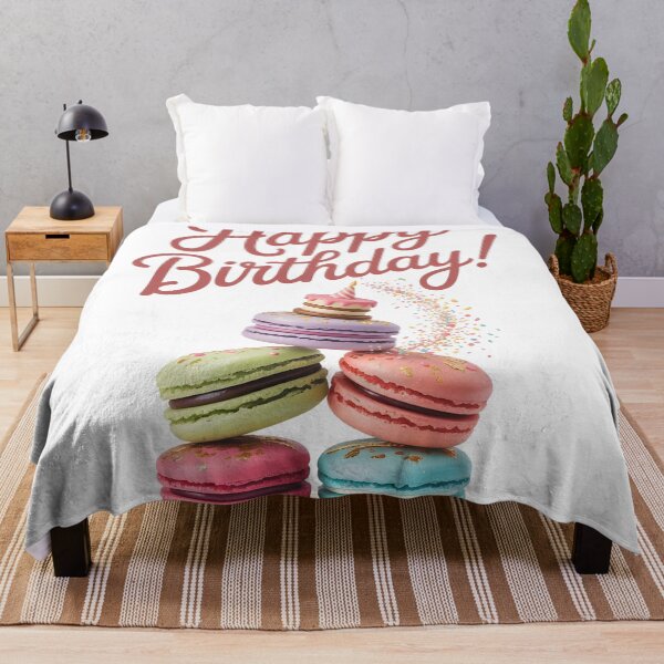 Item preview, Macaron Stack Happy Birthday designed and sold by Clockwork and Bloom.