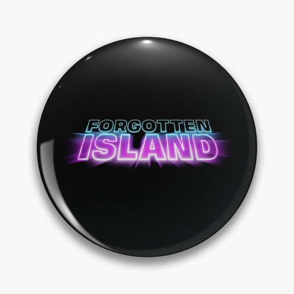 Item preview, Forgotten Island Neon Synthwave Retro Typography designed and sold by katiehparsns.