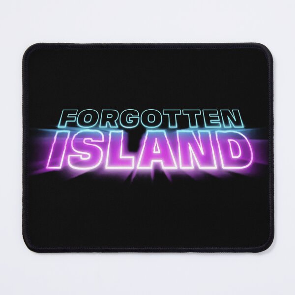 Item preview, Forgotten Island Neon Synthwave Retro Typography designed and sold by katiehparsns.