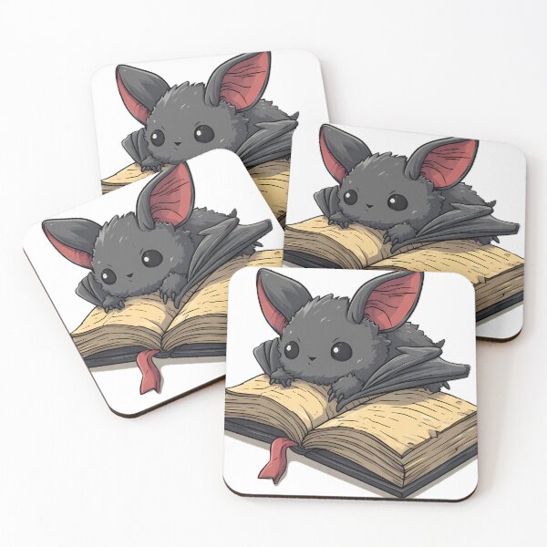 Aperçu de l'œuvre Bibliophile gothique chauve-souris créée et vendue par IllumeInk.