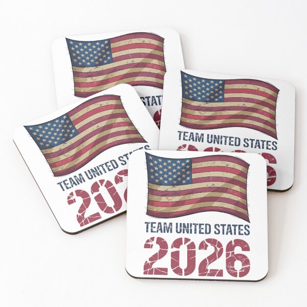 Item preview, Team United States USA 2026 Fan Flag T-Shirt V5  designed and sold by DBWStudios.