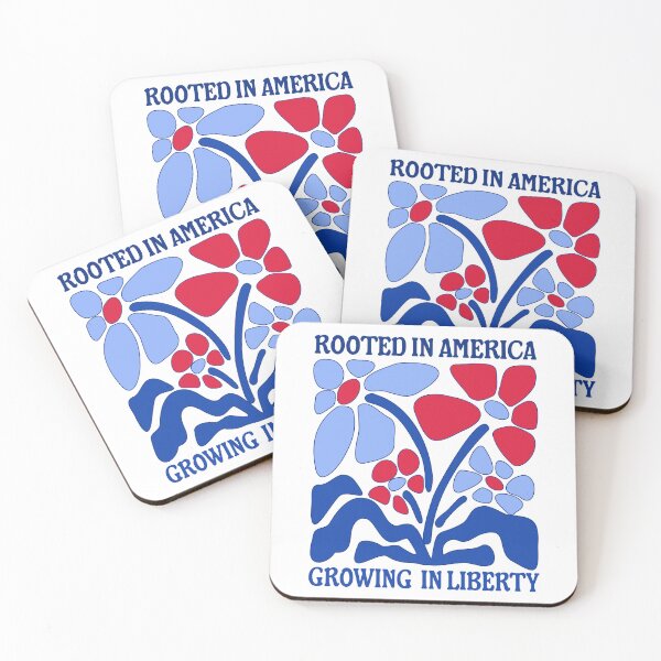 Item preview, USA Red Blue White Floral Patriotic Shirt, America 250th Anniversary Celebration Gift, 4th of July Independence Day Shirt for Proud Patriots designed and sold by colorleafz.