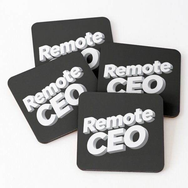 Item preview, Remote CEO Minimalist Typography designed and sold by WonderDokkan.