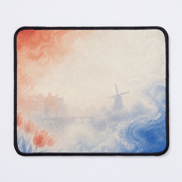 Item preview, Netherlands Watercolor Travel Illustration designed and sold by AHOK-lab.