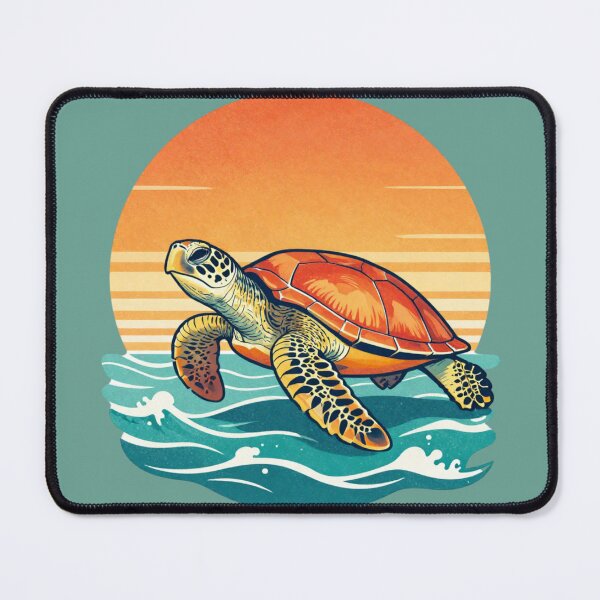 Item preview, Florida Icons Collection Vintage Sea Turtle Sunset Florida designed and sold by piketo.