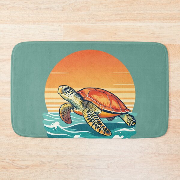 Item preview, Florida Icons Collection Vintage Sea Turtle Sunset Florida designed and sold by piketo.
