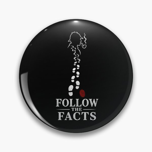 Item preview, Follow The Facts Sherlock Holmes Footprint Minimalist Art designed and sold by Fenay Designs.