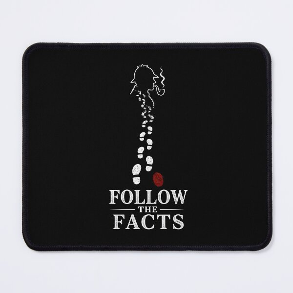 Item preview, Follow The Facts Sherlock Holmes Footprint Minimalist Art designed and sold by Fenay Designs.