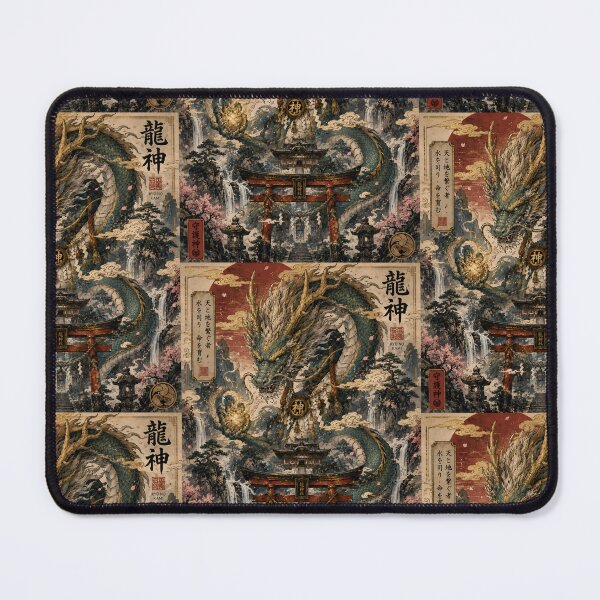 Item preview, Dragon Kami – Divine Guardian of the Celestial Shrine | Yokai Zodiac Collection designed and sold by KMChronicles.