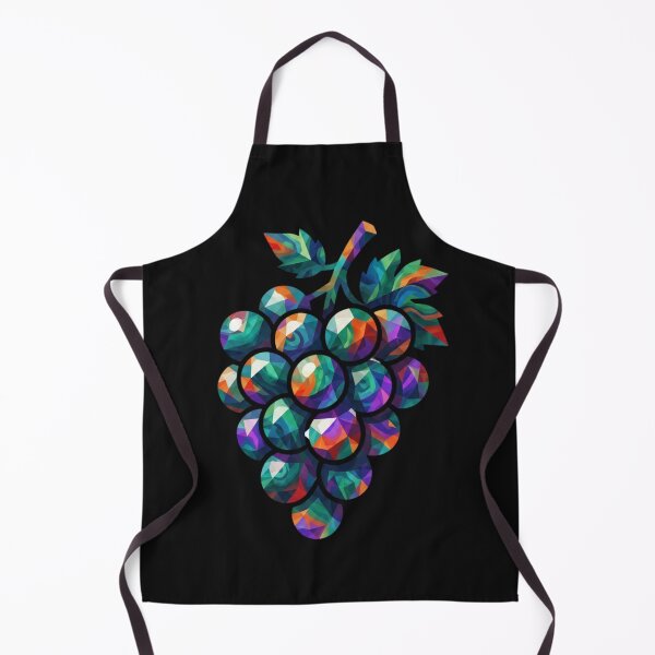Item preview, Geometric Grapes Low Poly Colorful Fruit Art designed and sold by VintryOff.