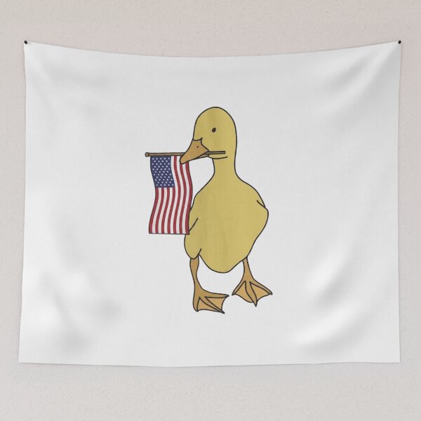 Item preview, Pride Duck Carrying Rainbow Flag – Love, Equality and Acceptance Colorful Duck Design designed and sold by Trendesigne.