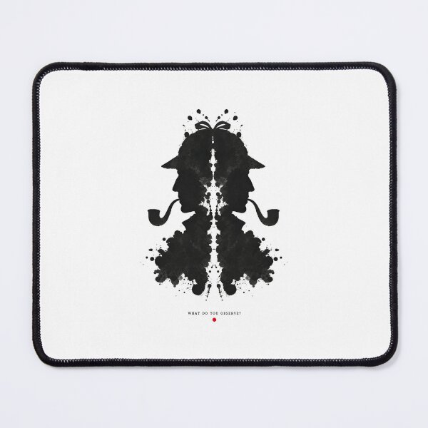 Item preview, What Do You Observe Sherlock Holmes Rorschach Inkblot Art designed and sold by Fenay Designs.