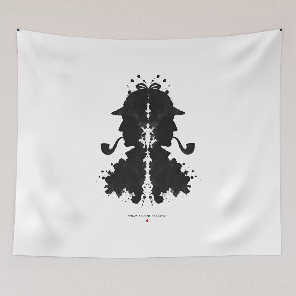 Item preview, What Do You Observe Sherlock Holmes Rorschach Inkblot Art designed and sold by Fenay Designs.