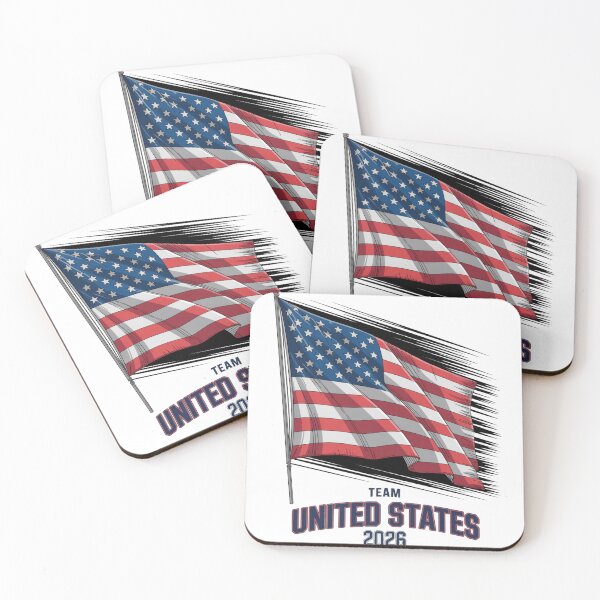 Item preview, Team United States USA 2026 Fan Flag T-Shirt V6 designed and sold by DBWStudios.