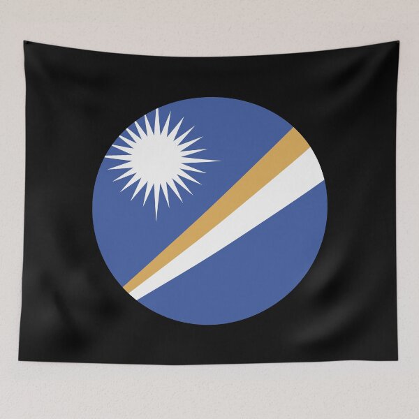 Item preview, Marshall Islands Circle Flag MH designed and sold by shitpostee.