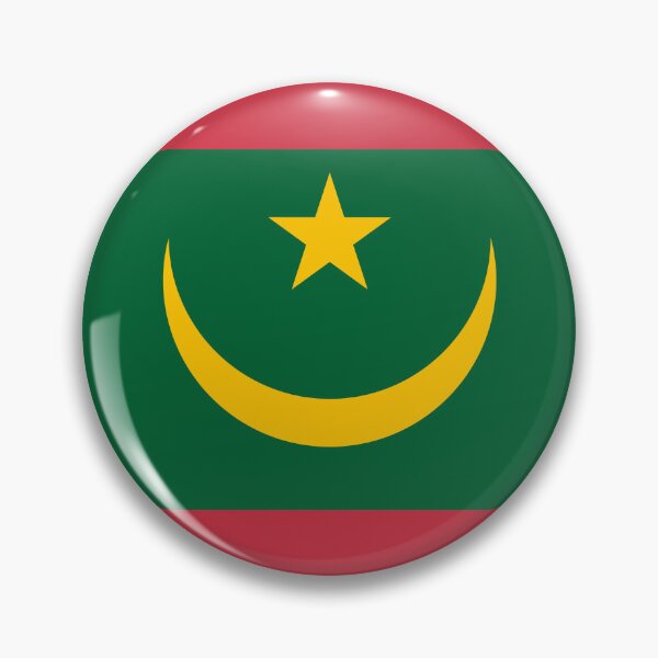Item preview, Mauritania Circle Flag MR designed and sold by shitpostee.